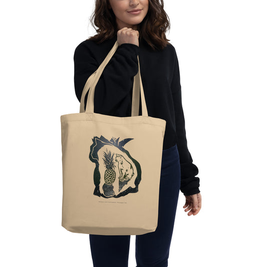 Pineapple Cat Eco Tote Bag