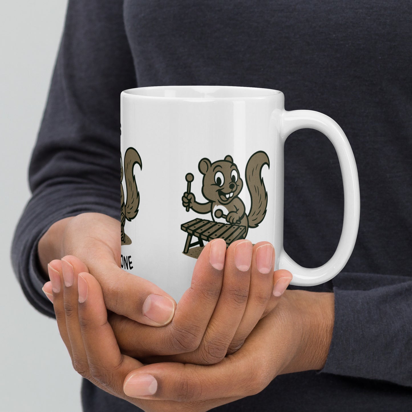 Xerus / Xylophone -- "Animals with Instruments" Ceramic Mug, 15oz