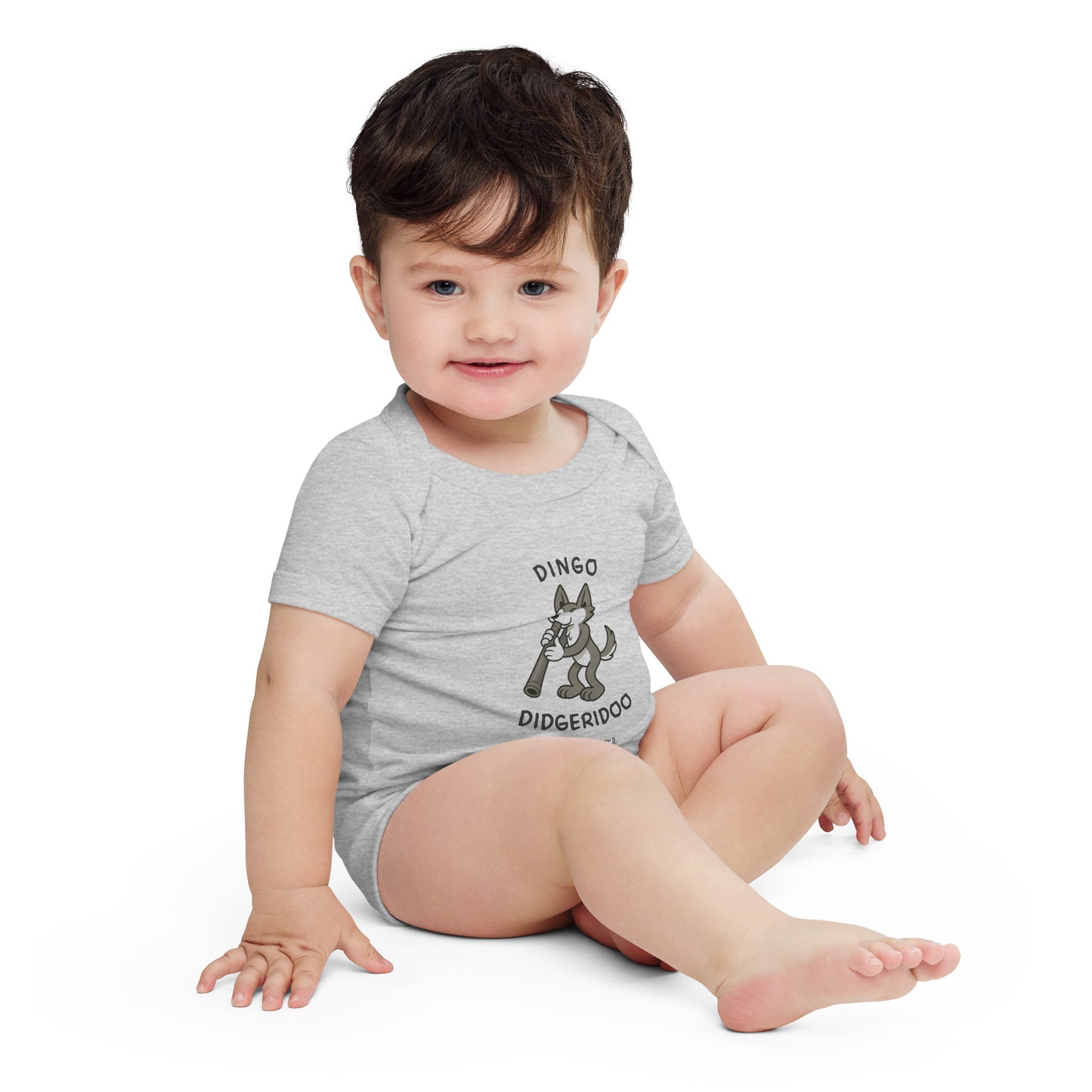 Dingo / Didgeridoo -- "Animals with Instruments" Baby One-piece
