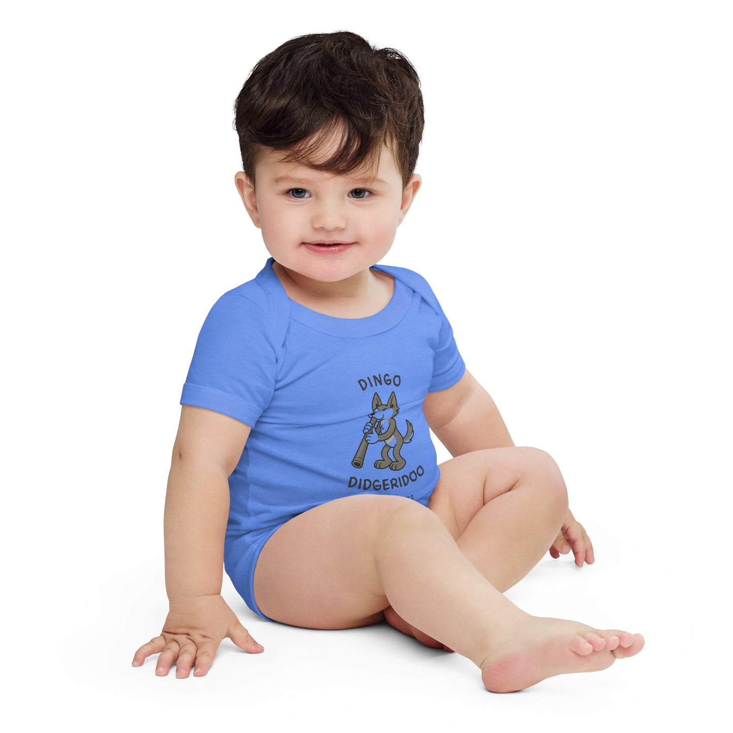 Dingo / Didgeridoo -- "Animals with Instruments" Baby One-piece