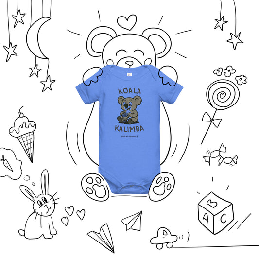 Koala / Kalimba -- "Animals with Instruments" Baby One-piece