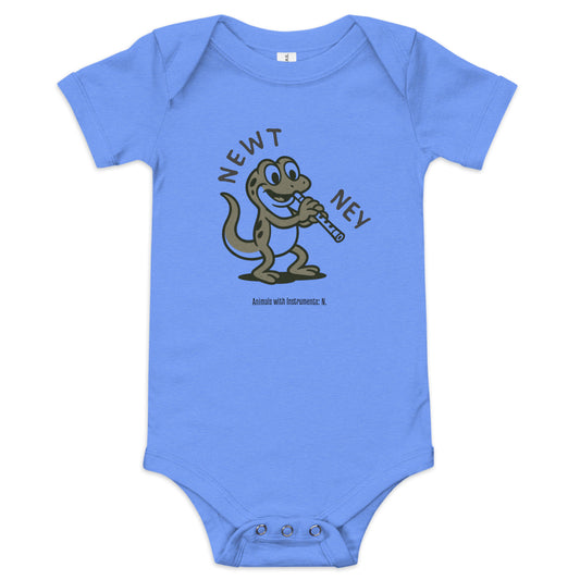 Newt / Ney -- "Animals with Instruments" Baby One-piece