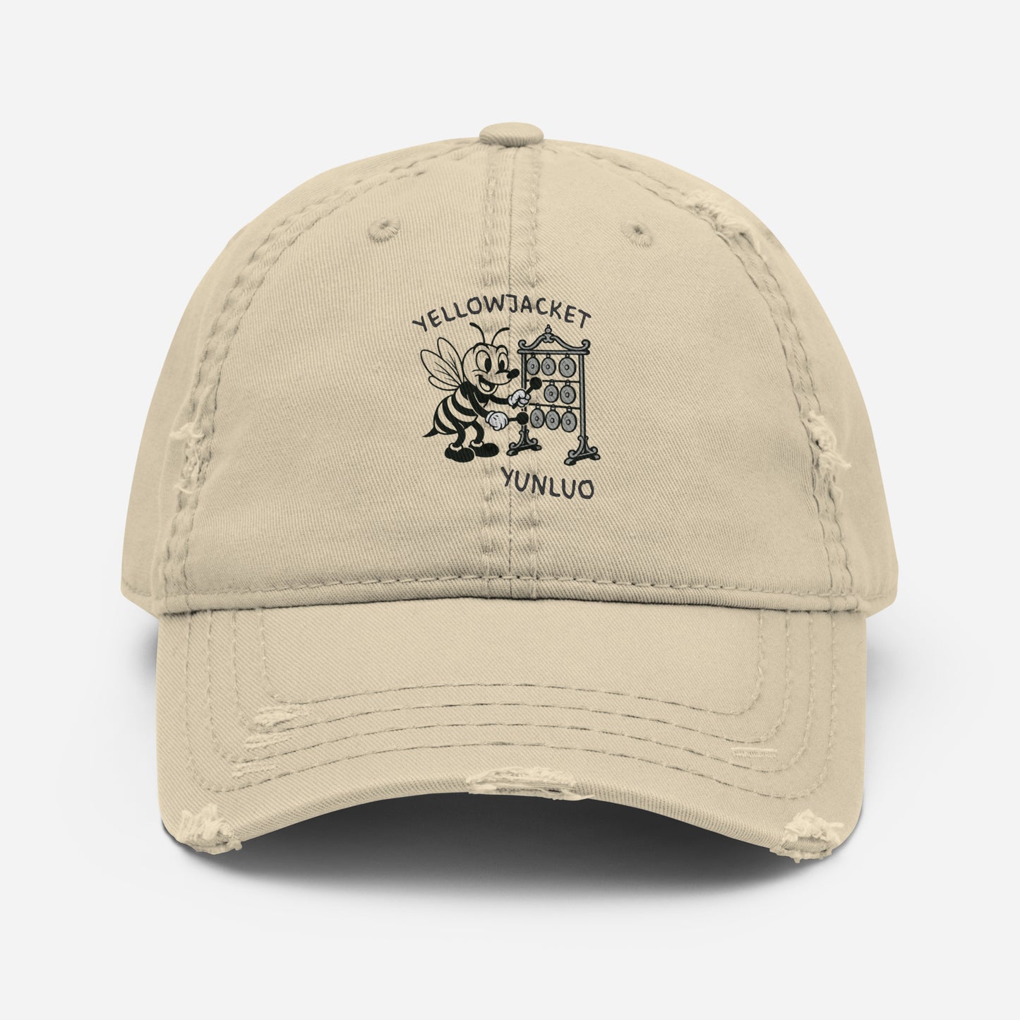 Yellowjacket / Yunluo -- "Animals with Instruments" Distressed Hat