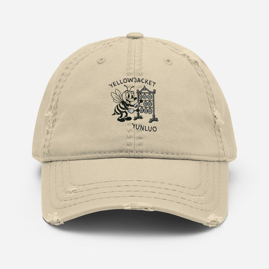 Yellowjacket / Yunluo -- "Animals with Instruments" Distressed Hat