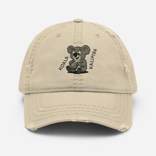 Koala / Kalimba -- "Animals with Instruments" Distressed Hat
