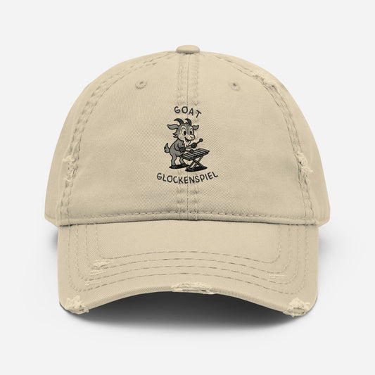 Goat / Glockenspiel -- "Animals with Instruments" Distressed Hat