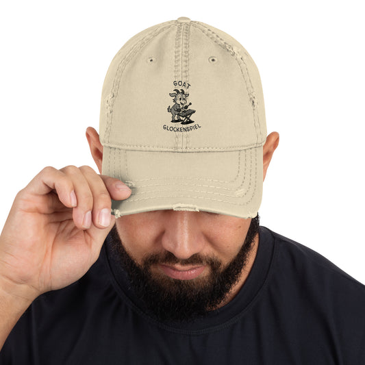 Goat / Glockenspiel -- "Animals with Instruments" Distressed Hat