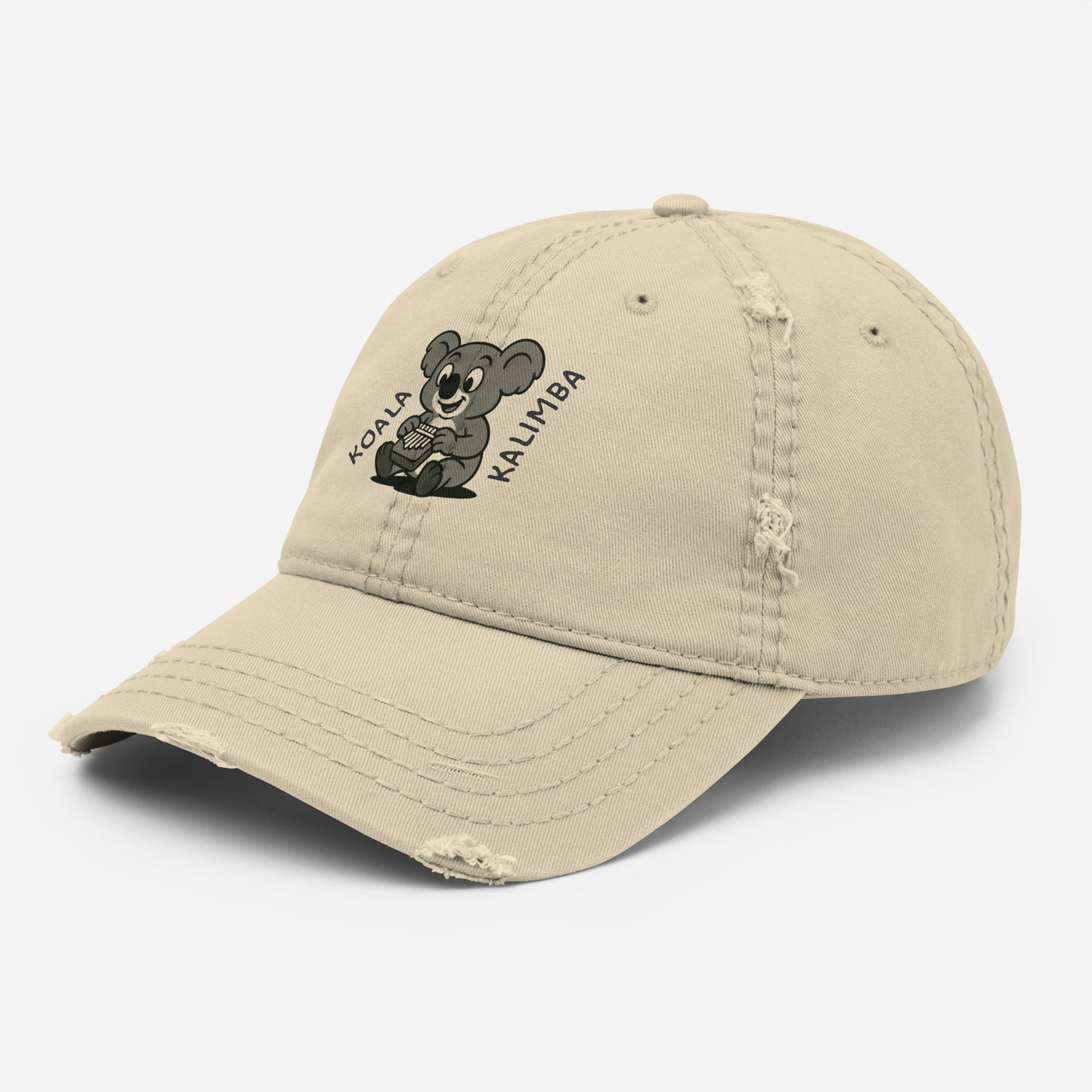Koala / Kalimba -- "Animals with Instruments" Distressed Hat
