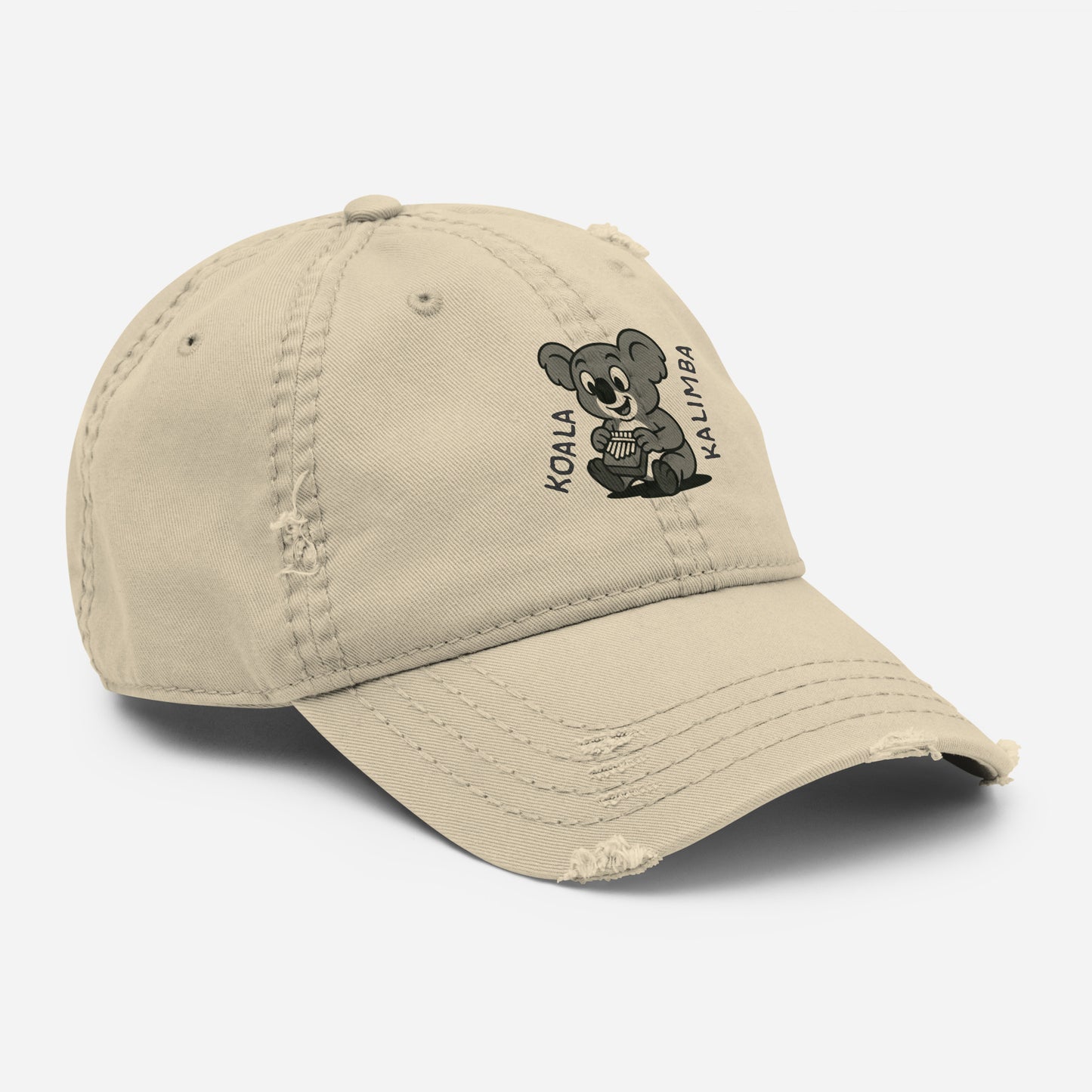 Koala / Kalimba -- "Animals with Instruments" Distressed Hat