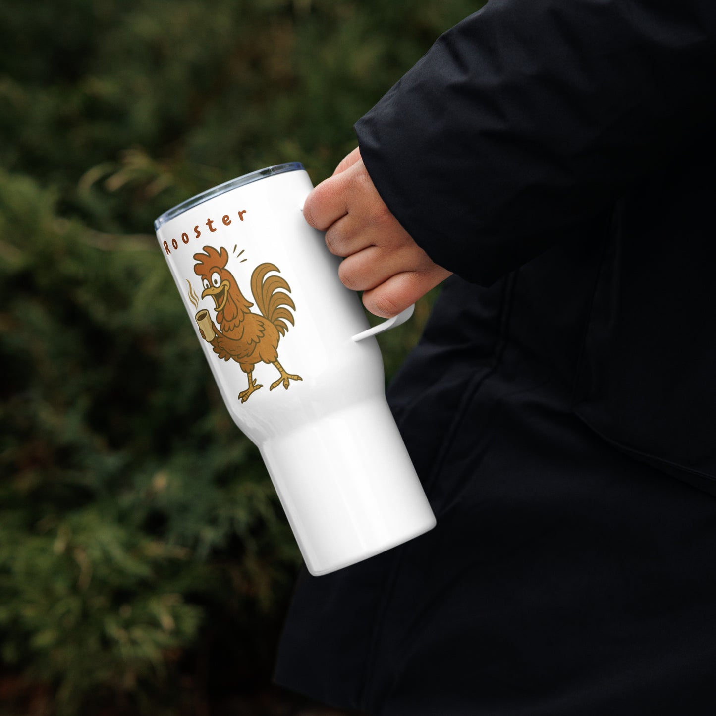 Robusta / Rooster Travel Mug, 25oz