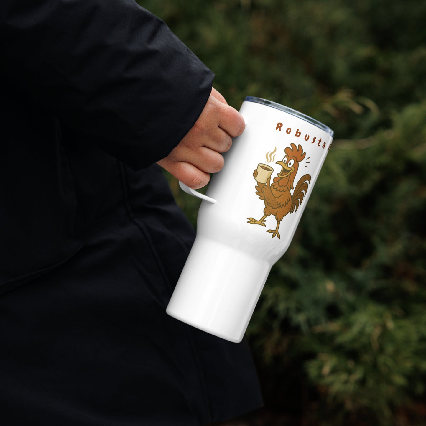 Robusta / Rooster Travel Mug, 25oz