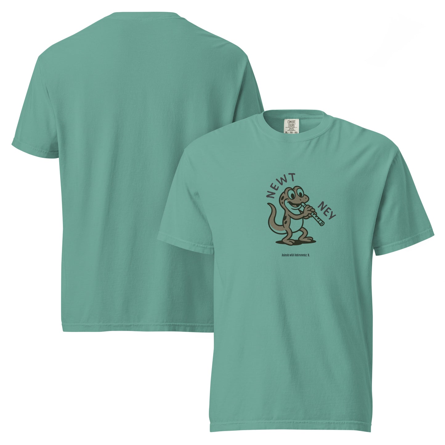 Newt / Ney -- "Animals with Instruments" Unisex T-Shirt
