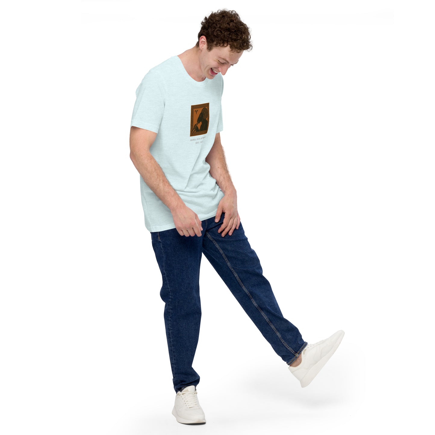 Aries / Aulos -- Astrological Animals with Instruments Unisex T-shirt