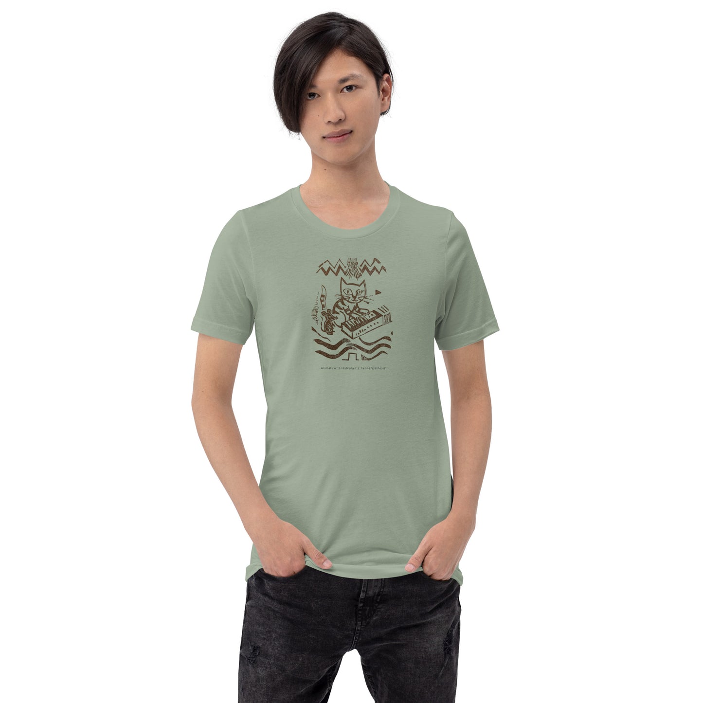 Feline Synthesist Unisex T-shirt