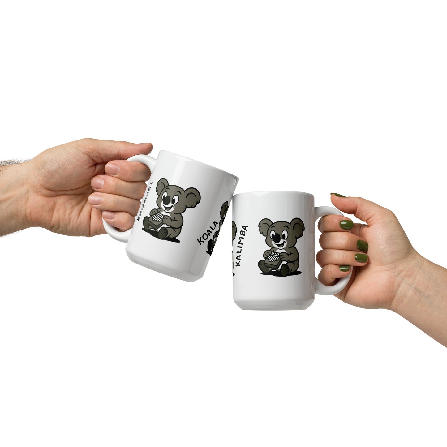 Koala / Kalimba -- "Animals with Instruments" Ceramic Mug, 15 oz