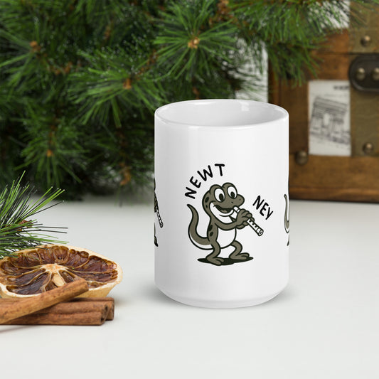 Newt / Ney -- "Animals with Instruments" Ceramic Mug, 15 oz