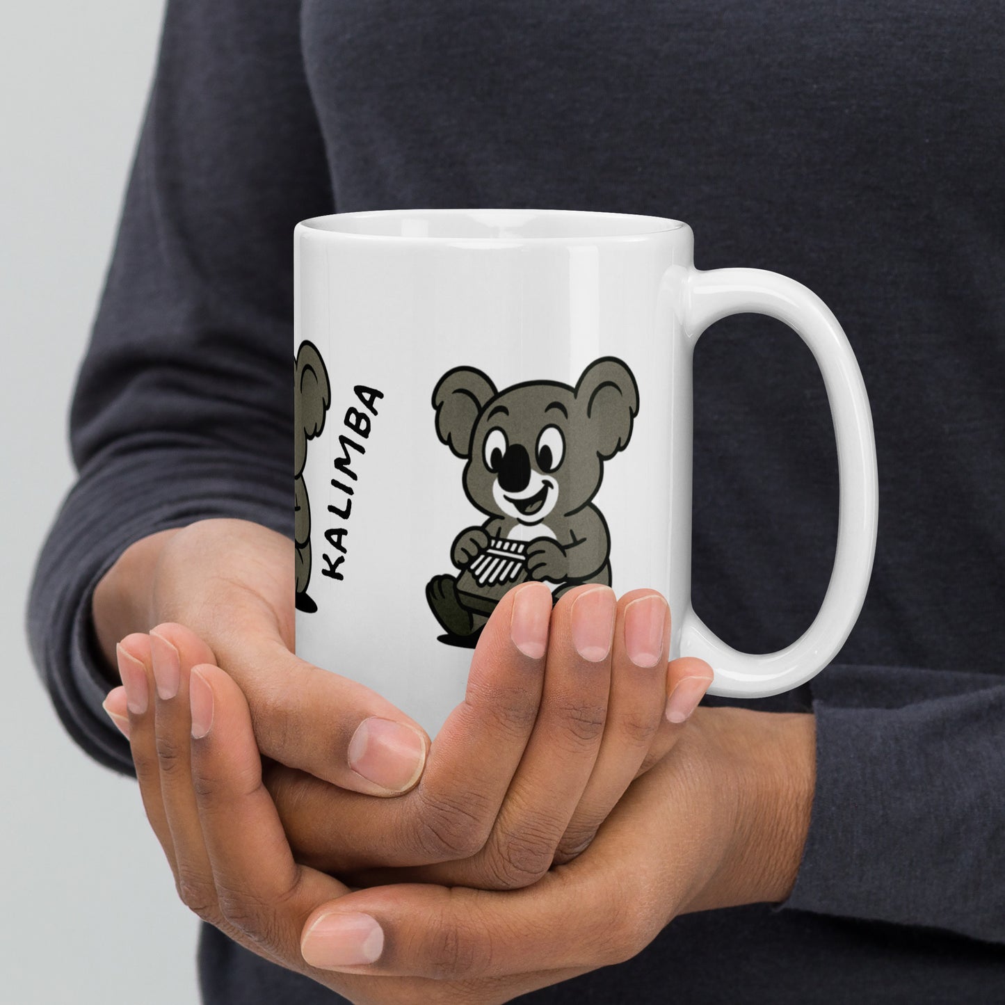 Koala / Kalimba -- "Animals with Instruments" Ceramic Mug, 15 oz
