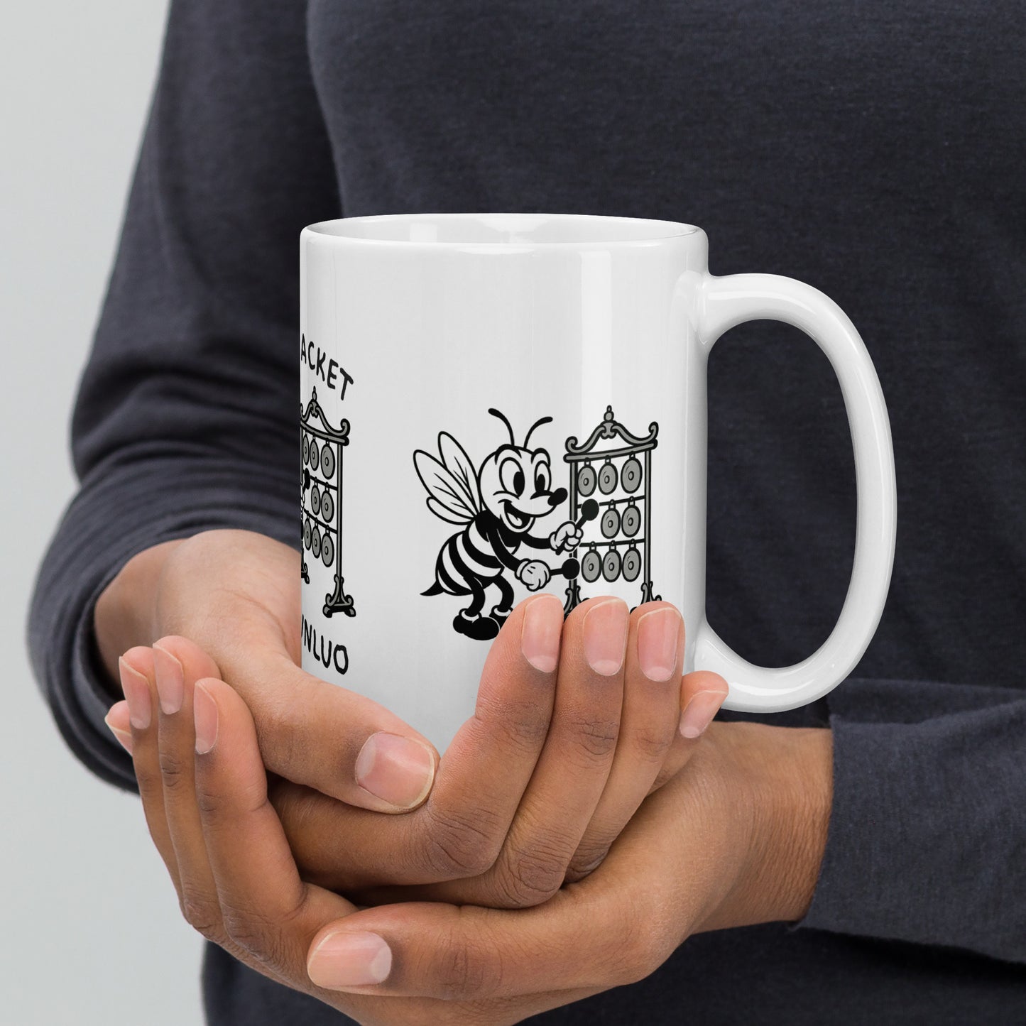 Yellowjacket / Yunluo -- "Animals with Instruments" Ceramic Mug, 15oz