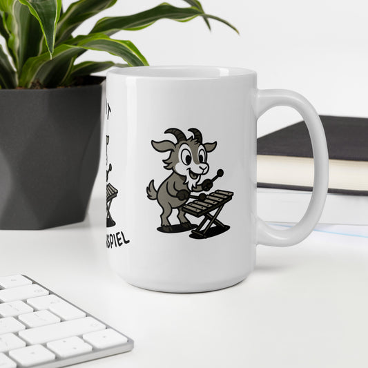 Goat / Glockenspiel -- "Animals with Instruments" Ceramic Mug, 15 oz